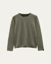 Rag & Bone Men's Bennet Textured Sweatshirt In Sage