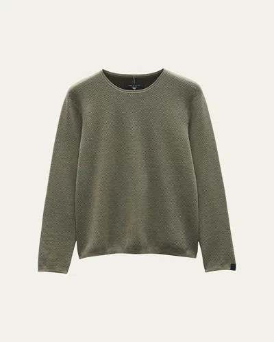 RAG & BONE MEN'S BENNET TEXTURED SWEATSHIRT