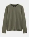 Rag & Bone Men's Bennet Textured Sweatshirt In Sage