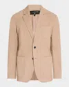 Rag & Bone Achilles Peached Cotton Blazer Desert Tau In Desert Tau