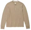 Rag & Bone Classic Henley Taupe In Grey