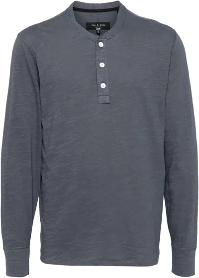 RAG & BONE MEN'S CLASSIC FLAME HENLEY, OMBRE