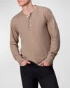 Rag & Bone Men's Classic Flame Henley Shirt In Desert