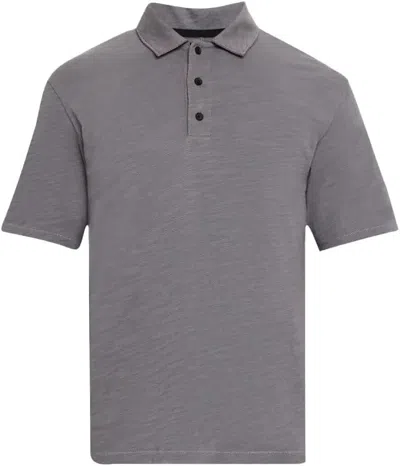RAG & BONE MEN'S CLASSIC FLAME POLO, DARK GREY
