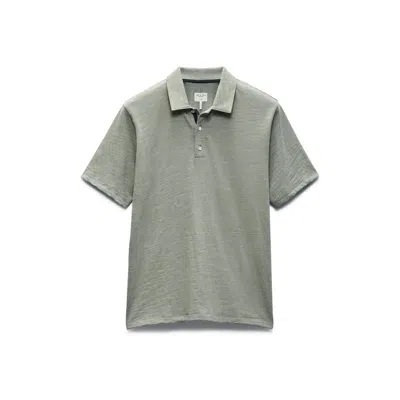 Rag & Bone Men's Classic Flame Polo Shirt, Dark Mint In Multi