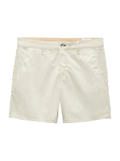 Rag & Bone Straight-leg Cotton-blend Shorts In Neutrals