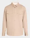 Rag & Bone Men's Cpo Cotton Overshirt In Taupe