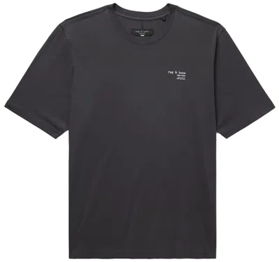 Rag & Bone Logo-print T-shirt In Grey