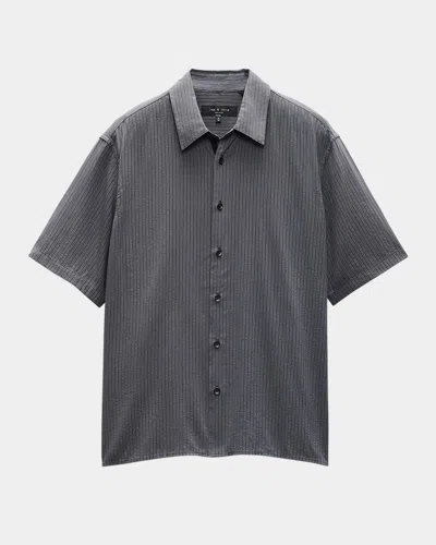 Rag & Bone Men's Dalton Dobby Short-sleeve Shirt
