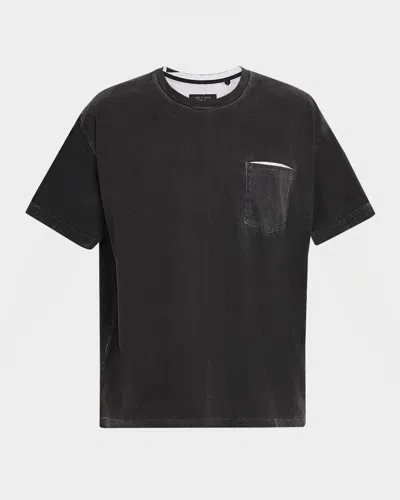 RAG & BONE MEN'S DEACON OVERPRINTED T-SHIRT
