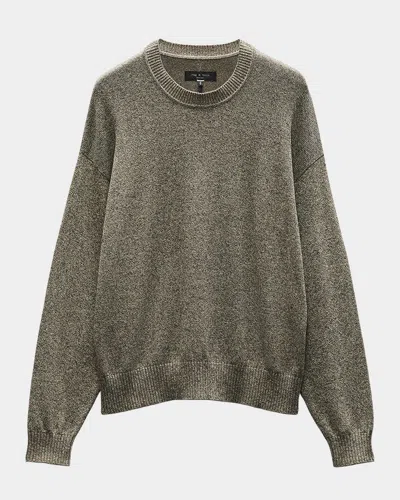 Rag & Bone Men's Dexter Marled Sweater In Army Multi