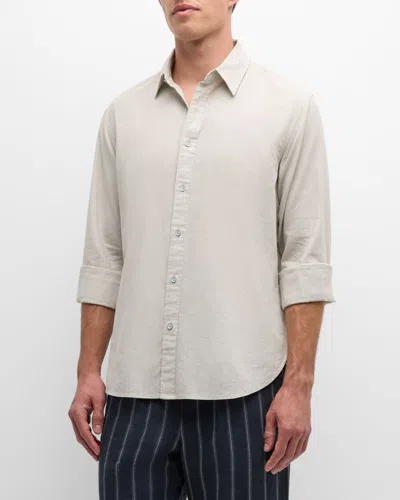 Rag & Bone Men's Finch Button-front Shirt In Ltgrey
