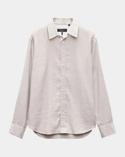 Rag & Bone Finch Linen Blend Button-up Shirt