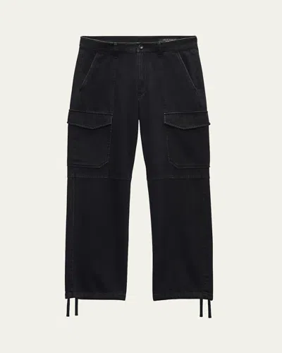 Rag & Bone Men's Fit 4 Denim Cargo Pants In Blk