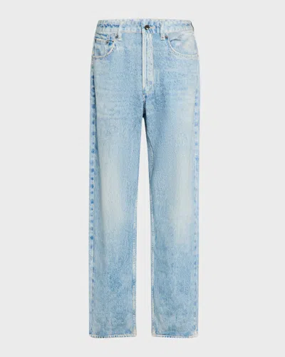 Rag & Bone Mens Riverly Fit 4 Miramar Denim-print Straight-leg Regular-fit Cotton-jersey Jeans