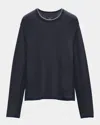 Rag & Bone Harvey Crewneck Cotton Sweater In Clay