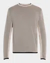 Rag & Bone Men's Harvey Classic Crew Sweater In Light Tan