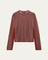 Rag & Bone Men's Harvey Classic Crew Sweater In Maroon