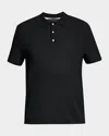 Rag & Bone Men's Harvey Knit Polo Shirt In Black