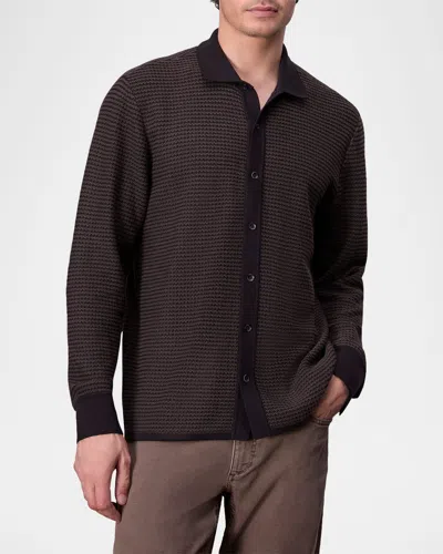Rag & Bone Men's Hayes Classic Fit Button Up Shirt In Slatebrown