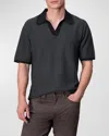 Rag & Bone Men's Hayes Short-sleeve Polo In Slatebrown