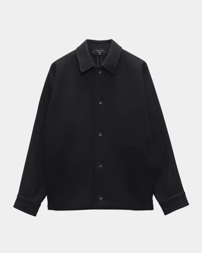 Rag & Bone Men's Henderson Overshirt In Black