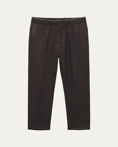 Rag & Bone Men's Lennox Flannel Trousers In Brown