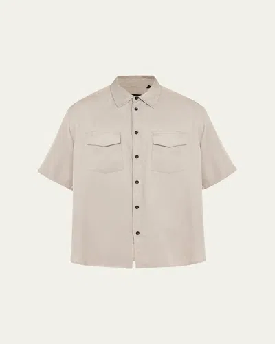 RAG & BONE MEN'S MATTHEW 2-POCKET SHORT-SLEEVE SHIRT