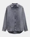 Rag & Bone Men's Matthew Denim Shirt In Aged Indigo