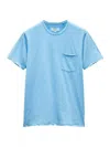 Rag & Bone Men's Miles Tee In Principal Jersey, Blue Skies In Blue