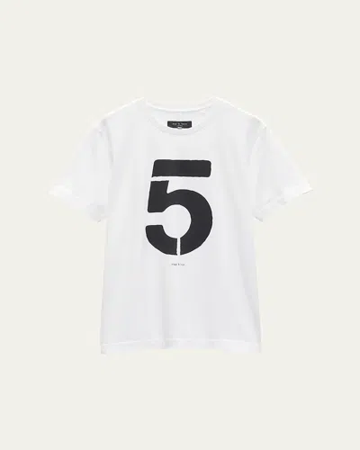 RAG & BONE MEN'S NUMBERS GAME 5 T-SHIRT