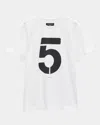 Rag & Bone Men's Numbers Game 5 T-shirt In Washed White