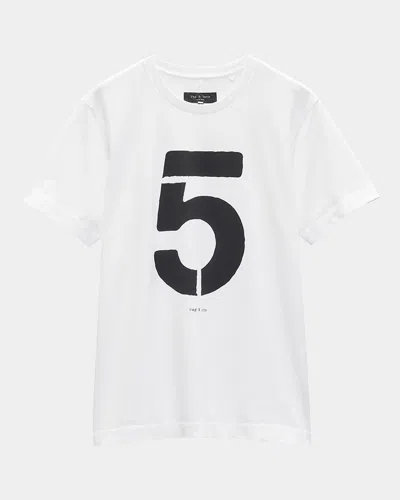 RAG & BONE MEN'S NUMBERS GAME 5 T-SHIRT
