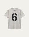 Rag & Bone Men's Numbers Game 6 T-shirt In Washed Grey