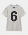 Rag & Bone Men's Numbers Game 6 T-shirt In Gray