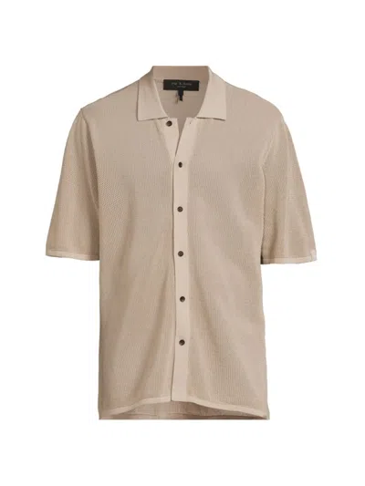 Rag & Bone Men's Payton Cotton Shirt In Neutral