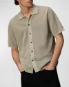 RAG & BONE MEN'S PAYTON OPENWORK BUTTON-DOWN SHIRT