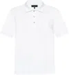 Rag & Bone Short-sleeved Polo Shirt In White
