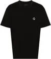 Rag & Bone Monster-patch Cotton T-shirt In Black