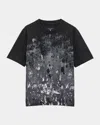 Rag & Bone Relaxed Fit Paint Splatter T-shirt In Blackgreen