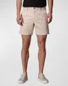 Rag & Bone Straight-leg Cotton-blend Shorts In Sand