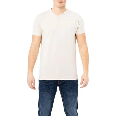 Rag & Bone Men Standard Issue Men's Classic Short Sleeve Henley White T-shirt