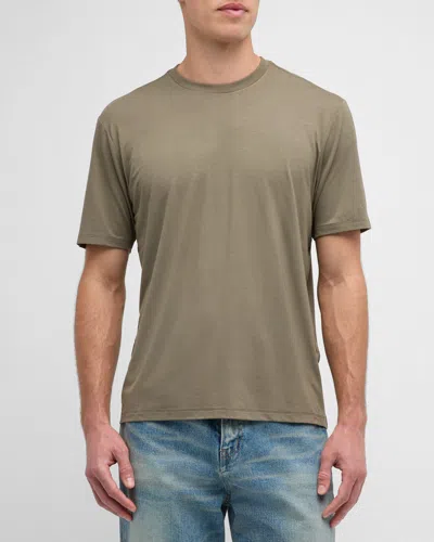 Rag & Bone Men's Tech Jersey Short-sleeve T-shirt In Faded Army
