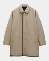Rag & Bone Thomas Cotton Blend Car Coat In Brown