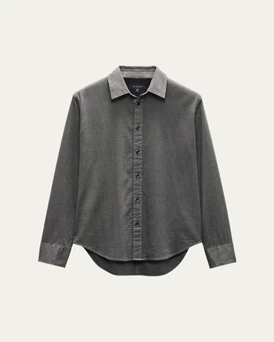 RAG & BONE MEN'S TOMLIN STRETCH DOBBY SHIRT