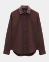 Rag & Bone Men's Tomlin Stretch Dobby Shirt In Maroon