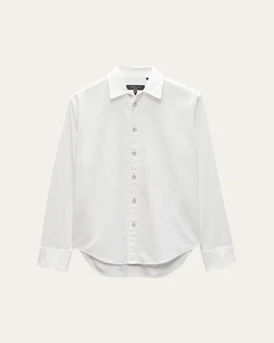 Rag & Bone Finch Hemp And Cotton-blend Shirt In White