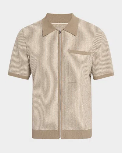 Rag & Bone Men's Zuma Jacquard Zip Sweater