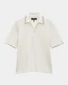 Rag & Bone Classic Cotton Slub Jersey Polo In Ivory