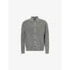 Rag & Bone Dexter Marled Cotton-blend Cardigan In Blackmult